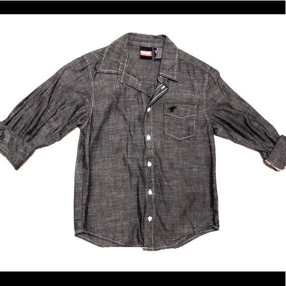 Boys Button Up Long Sleeve Shirt - Wrangler - Picture 1 of 1